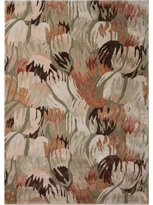 Blush Bloom Abstract Hand Tufted Rug