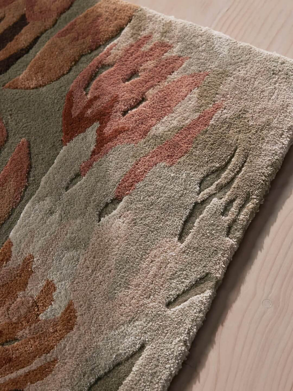 Blush Bloom Abstract Hand Tufted Rug