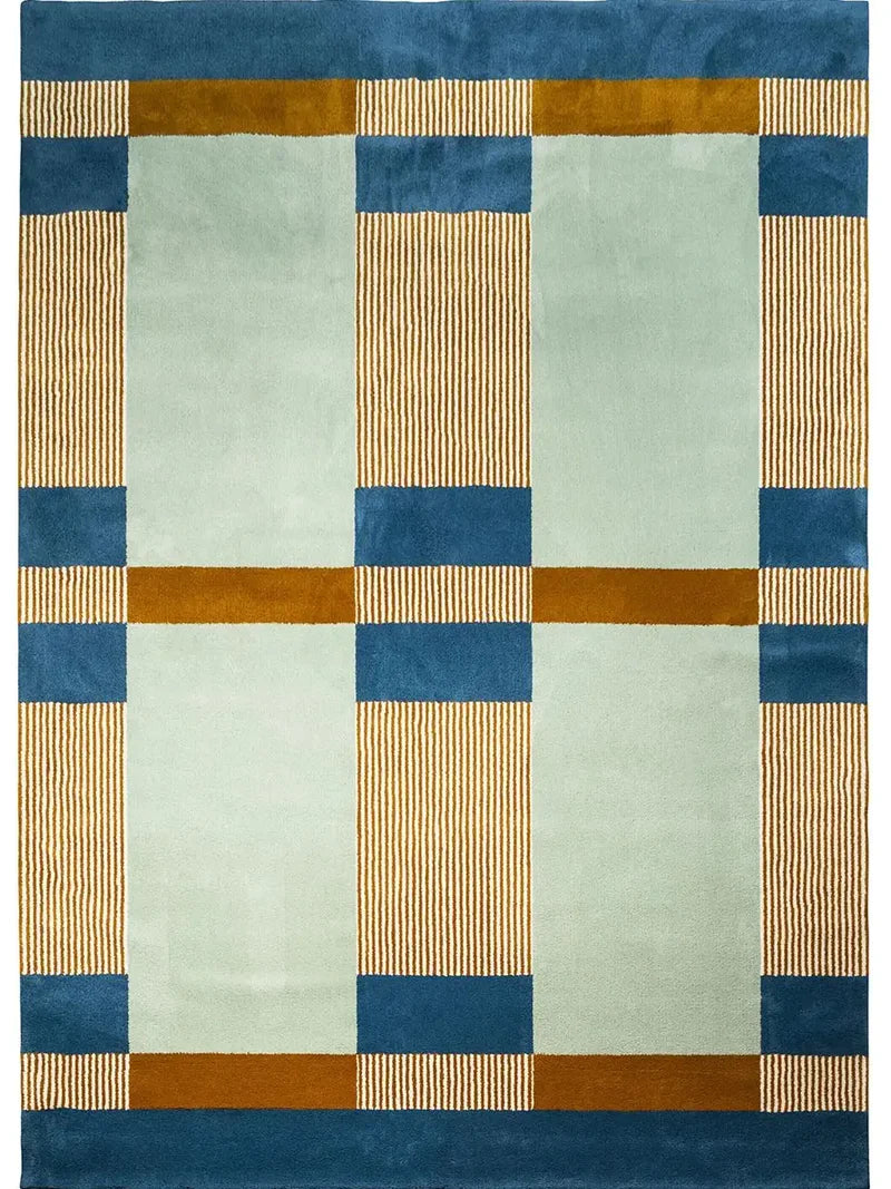 Handmade Geometric Wool Carpet