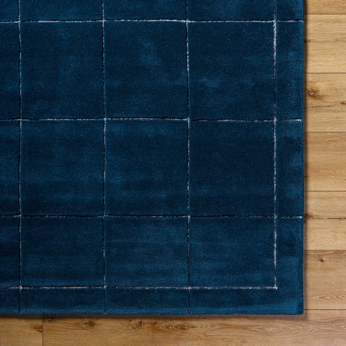Midnight Grid Wool Rug