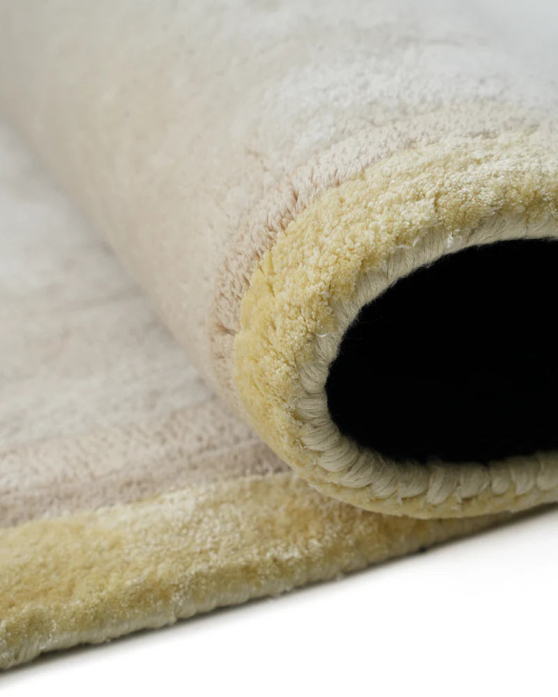 Ivory Horizon Luxury Organic Wool Area Rug
