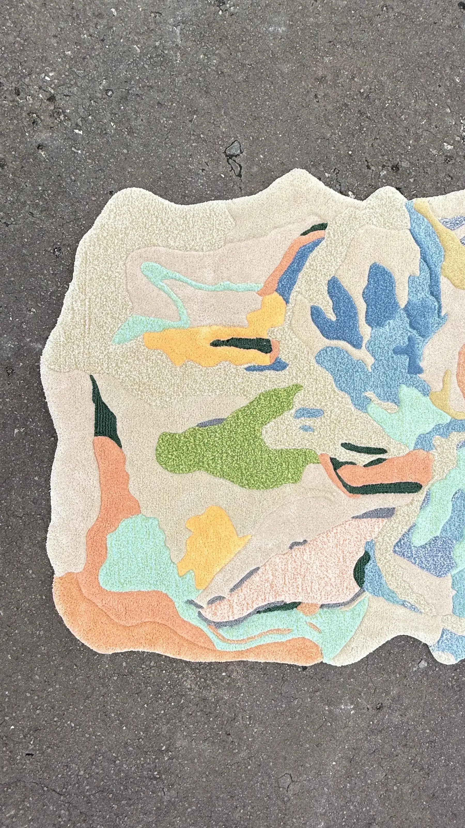 Floral Impression Artistic Contemporary Area Rug