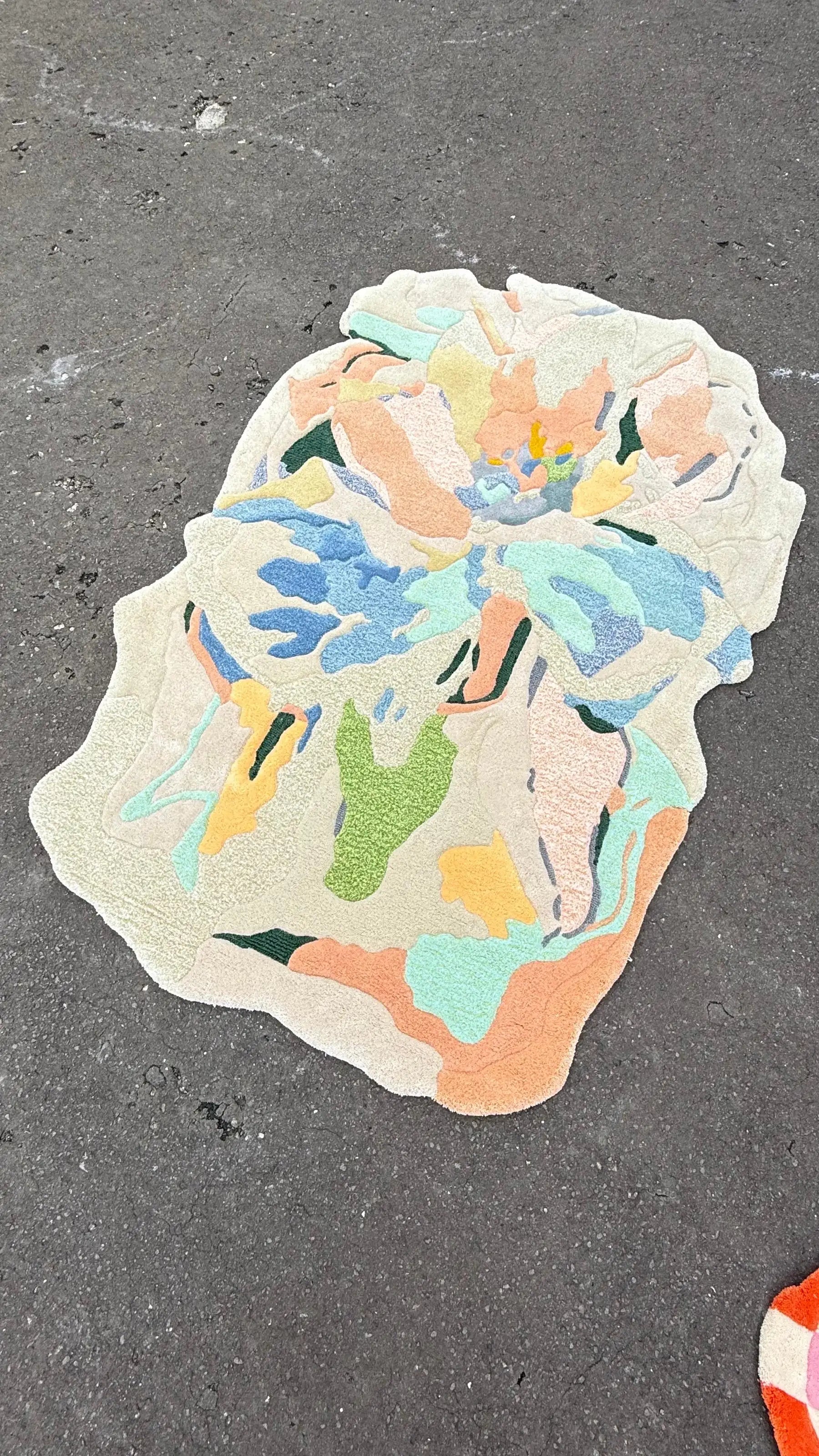 Floral Impression Artistic Contemporary Area Rug