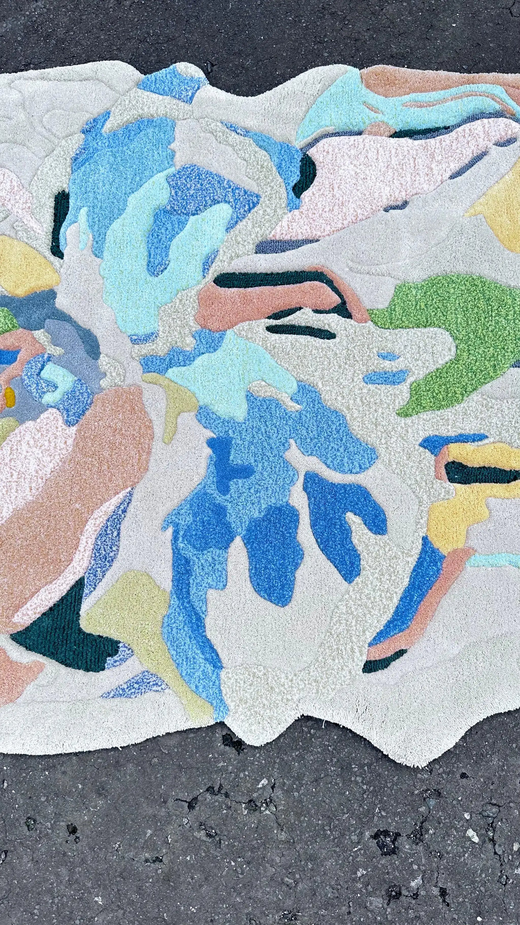 Floral Impression Artistic Contemporary Area Rug