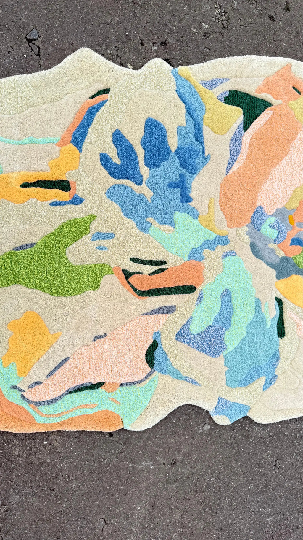 Floral Impression Artistic Contemporary Area Rug