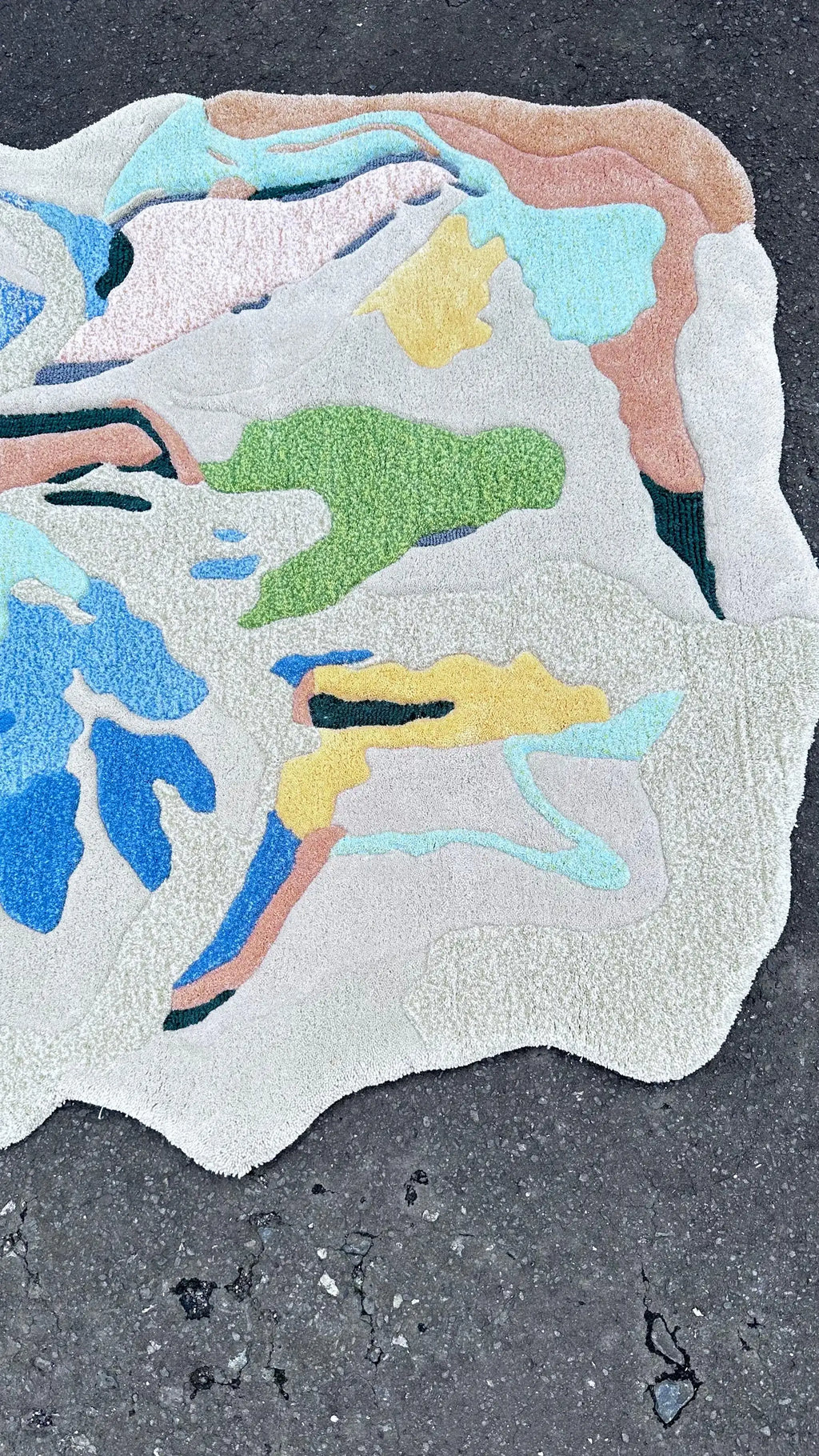 Floral Impression Artistic Contemporary Area Rug