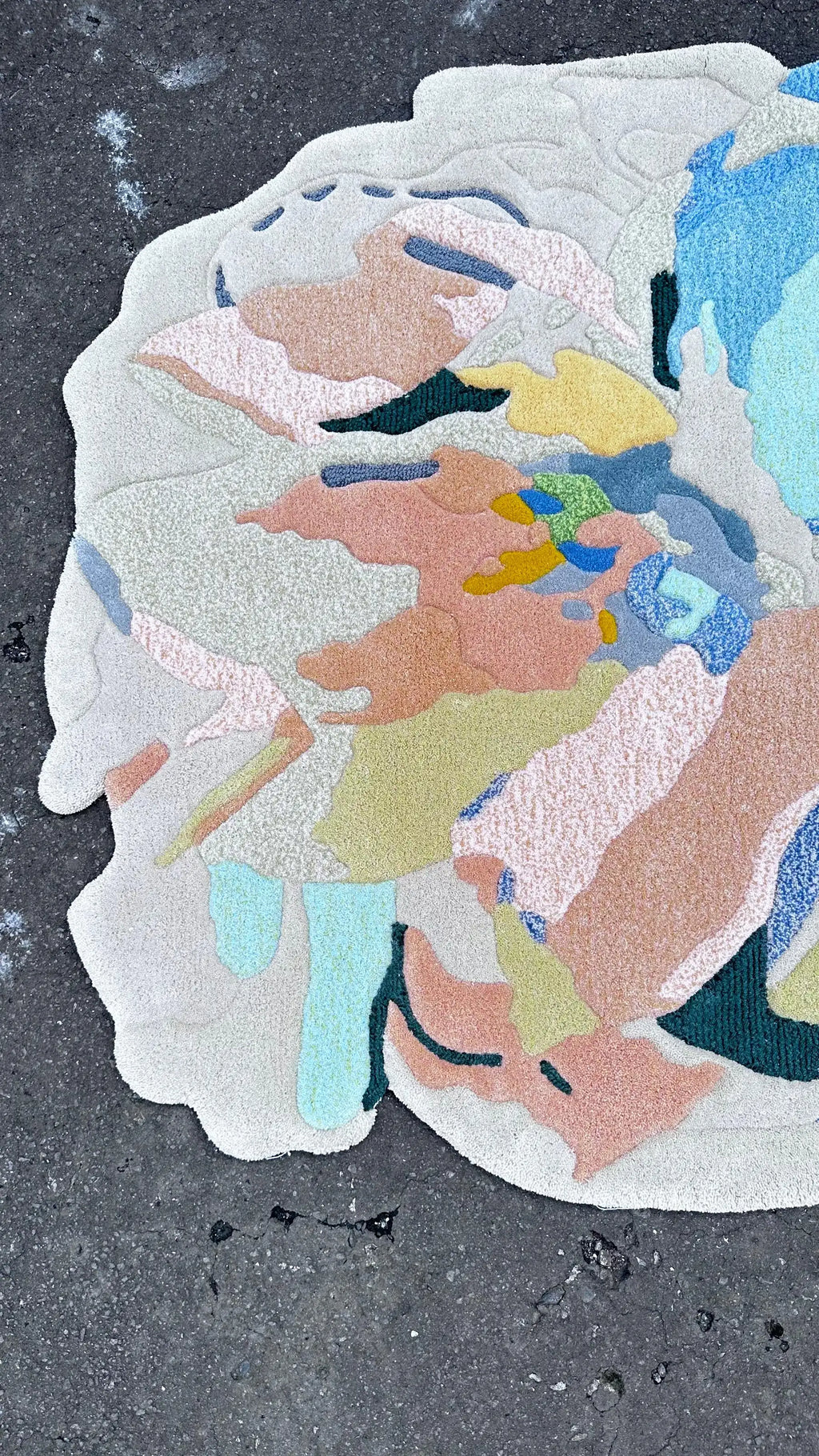 Floral Impression Artistic Contemporary Area Rug