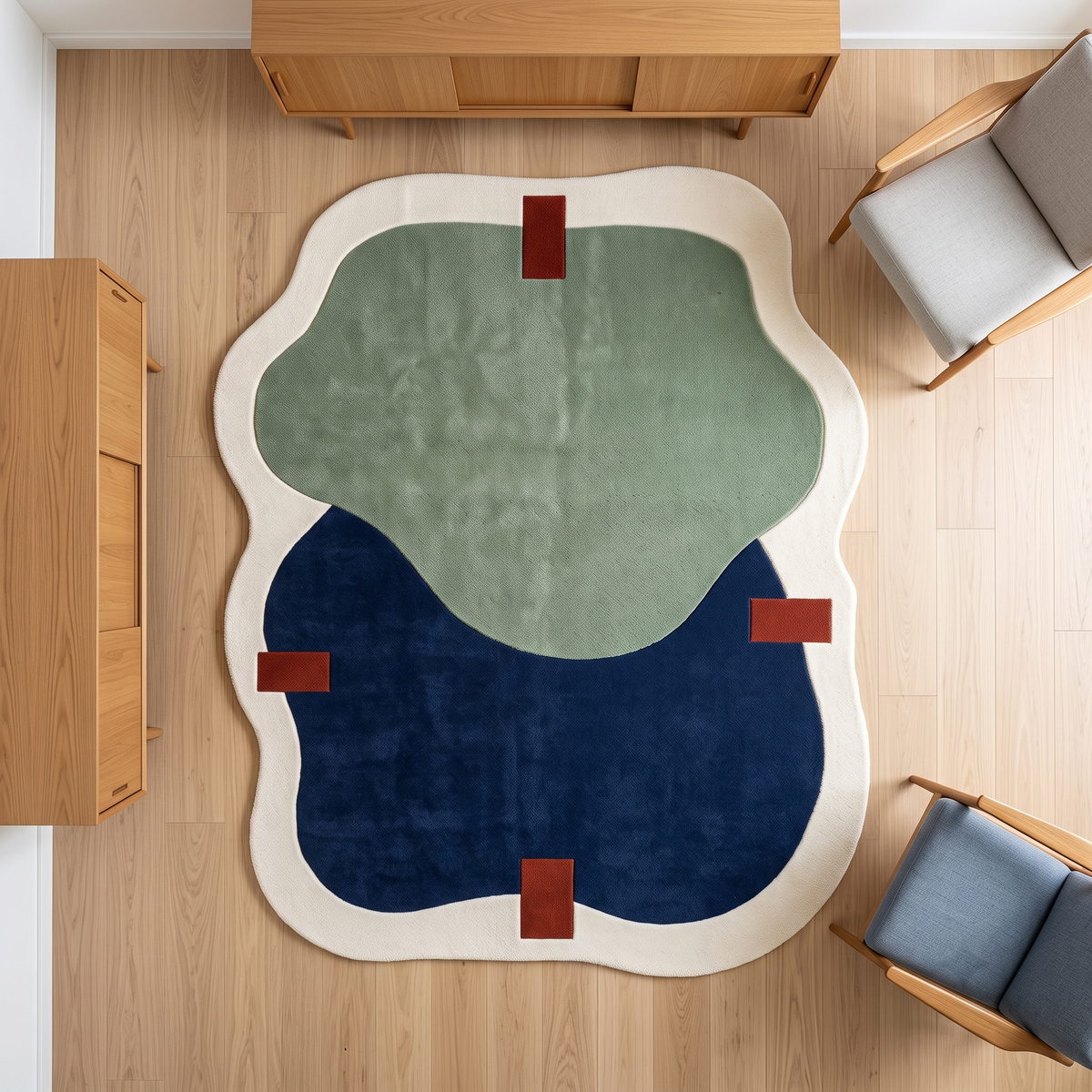 Organic Harmony Hand Tufted Wool Rug