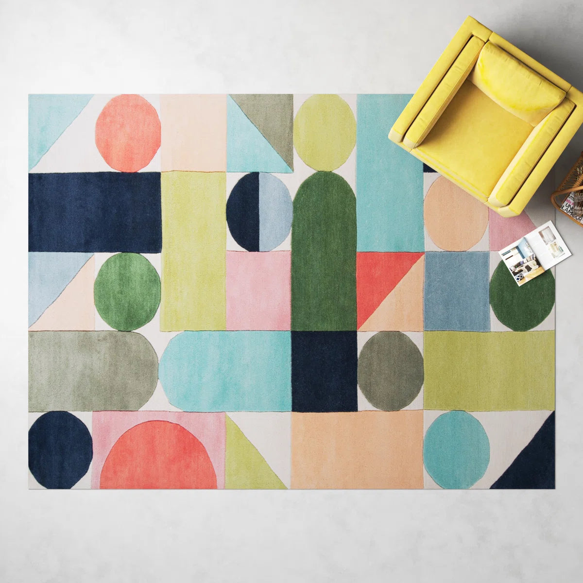 Playhouse Geometry Wool Rug