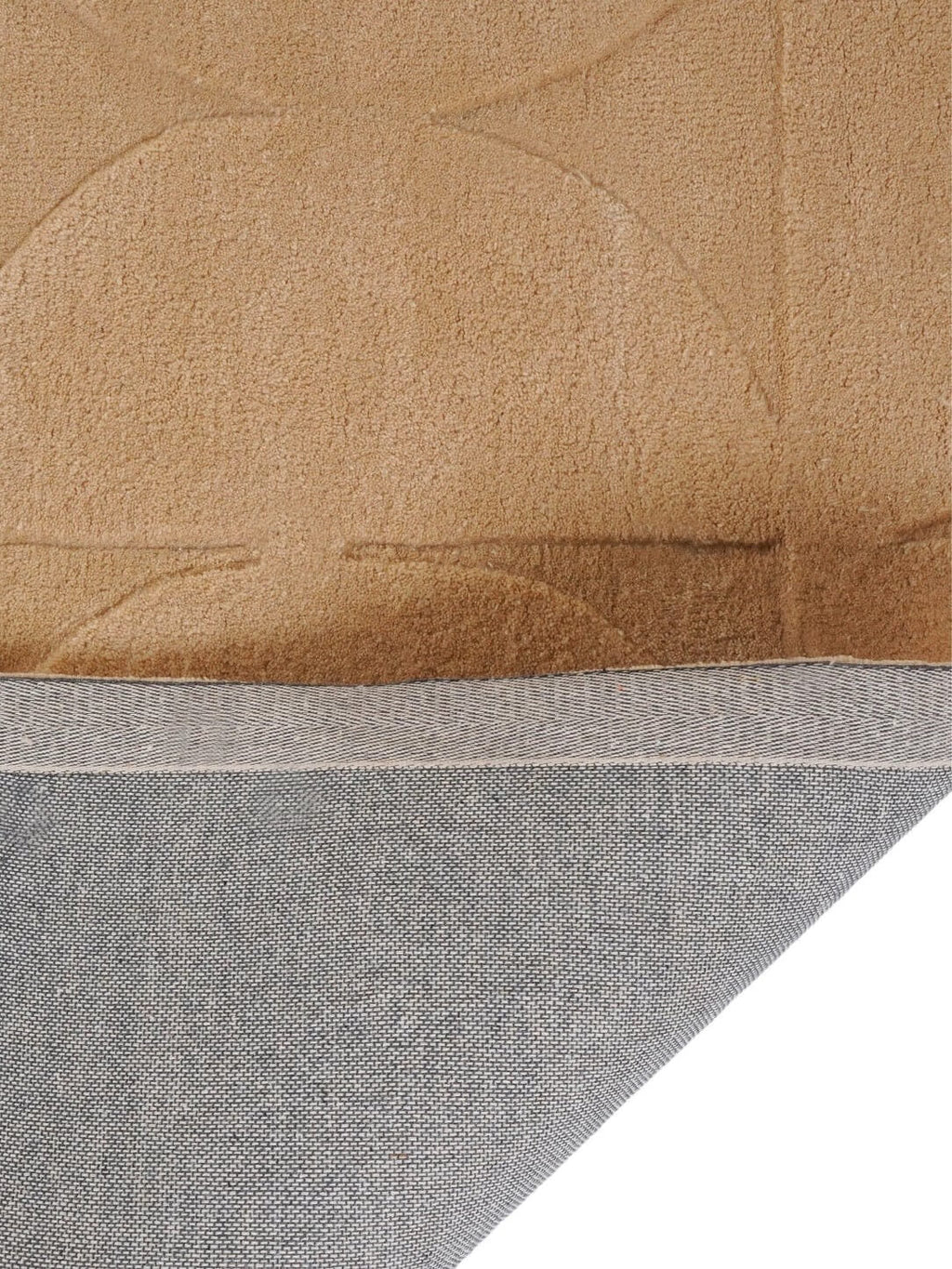 Soft Sand Geometric Designer Wool Rug
