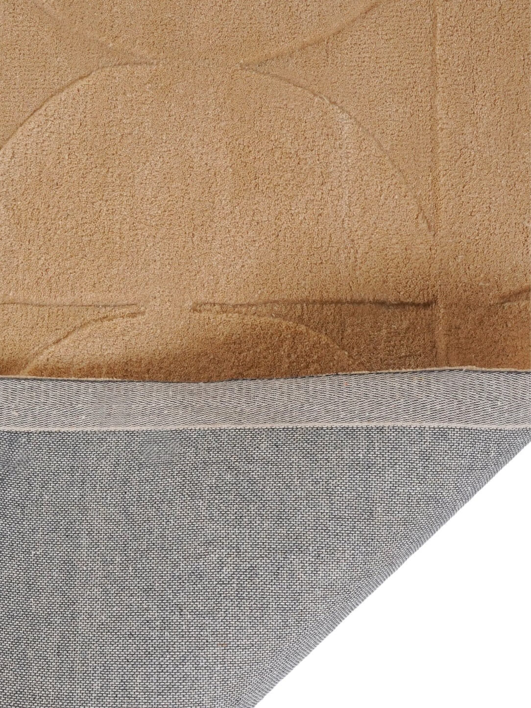 Soft Sand Geometric Designer Wool Rug