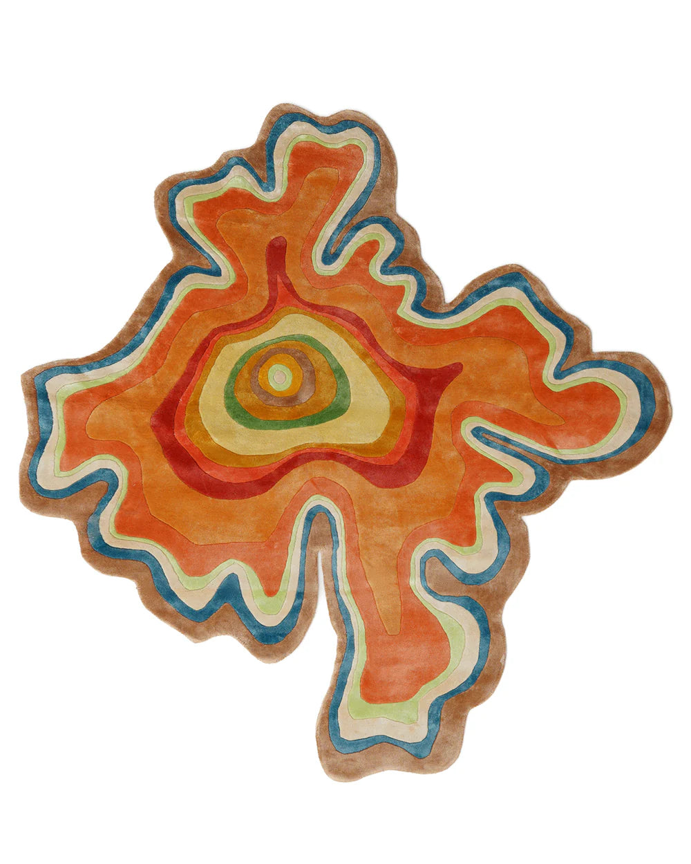 Elysian Topographic Contour Wool Rug