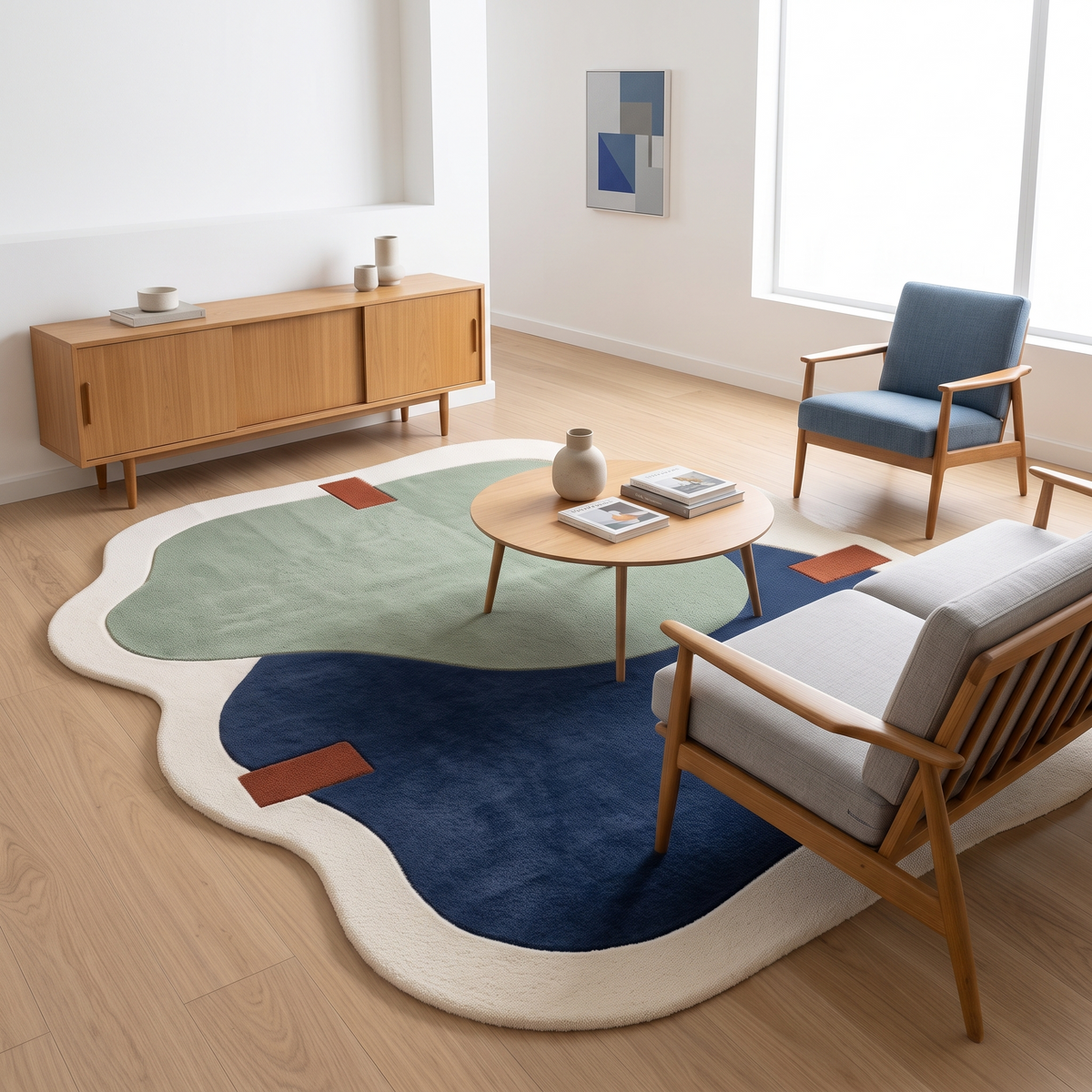 Organic Harmony Hand Tufted Wool Rug