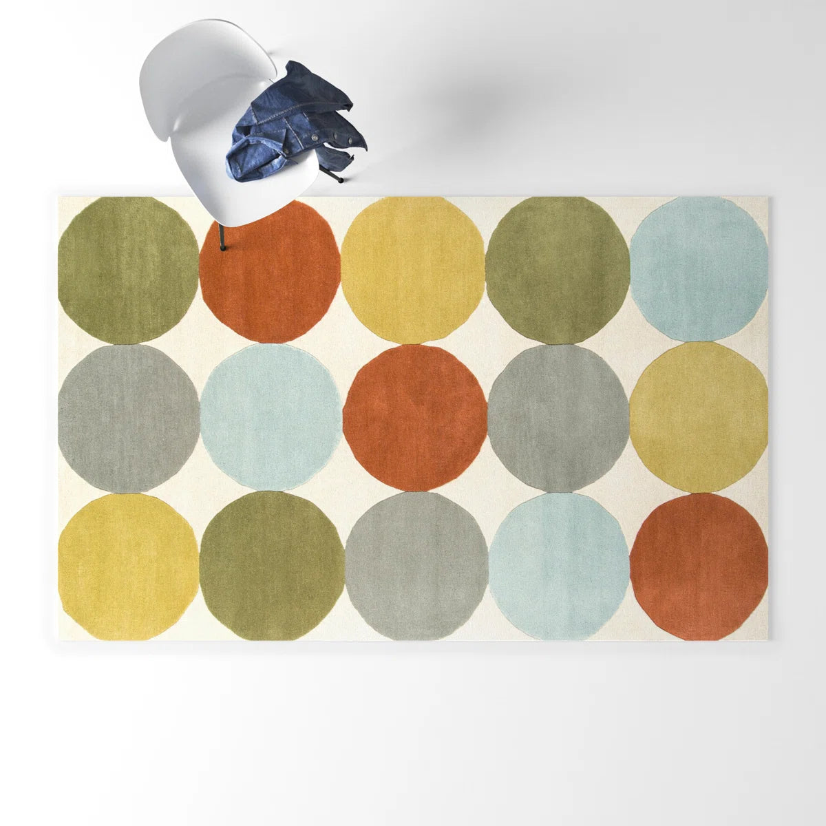 Playful Orbit Wool Rug