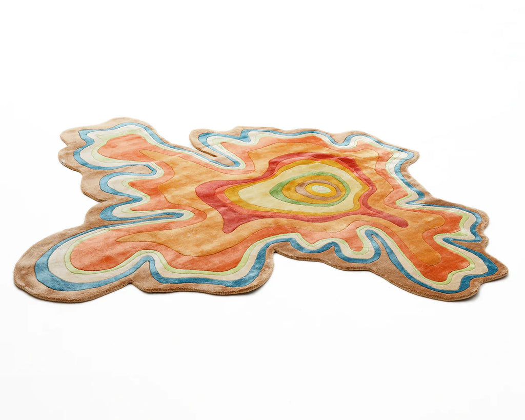 Elysian Topographic Contour Wool Rug