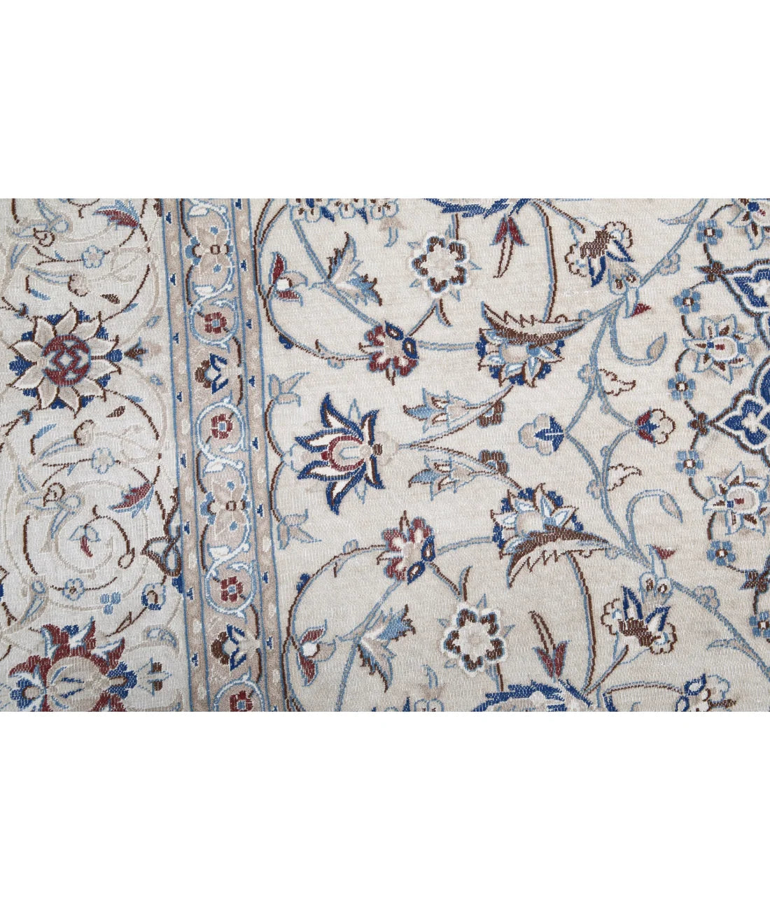 Hand-Knotted Persian Medallion Wool & Silk Inlay Luxury Rug