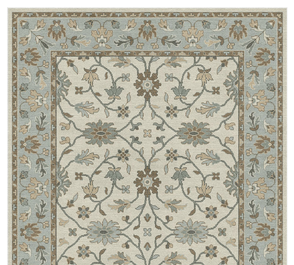 Luxury Cream Hand Tufted Wool Rug