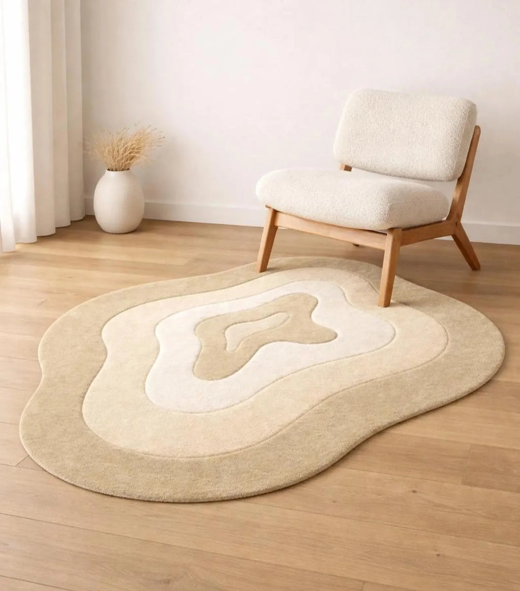 Desert Dune Contour Wool Rug