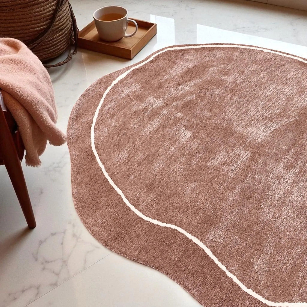 Dusty Quartz Contour Hand-Tufted Wool Area Rug