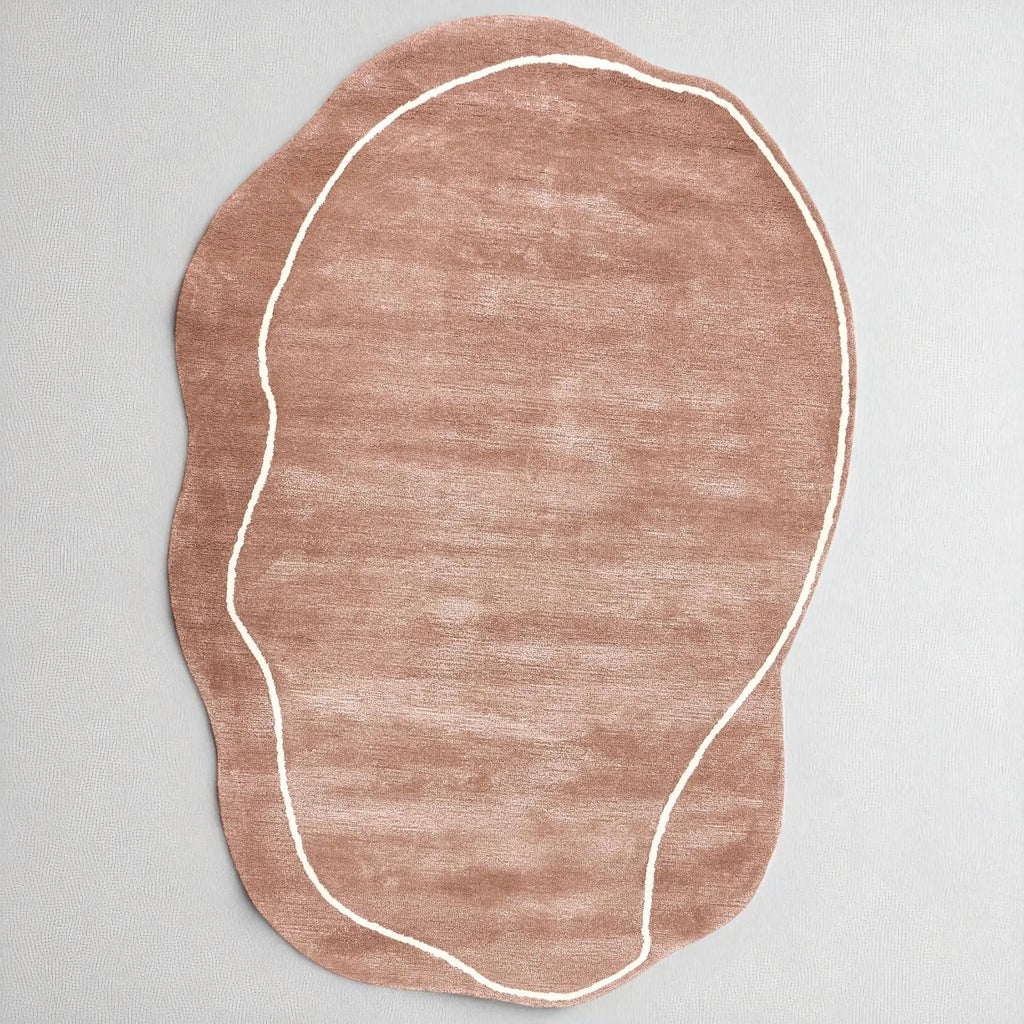 Dusty Quartz Contour Hand-Tufted Wool Area Rug