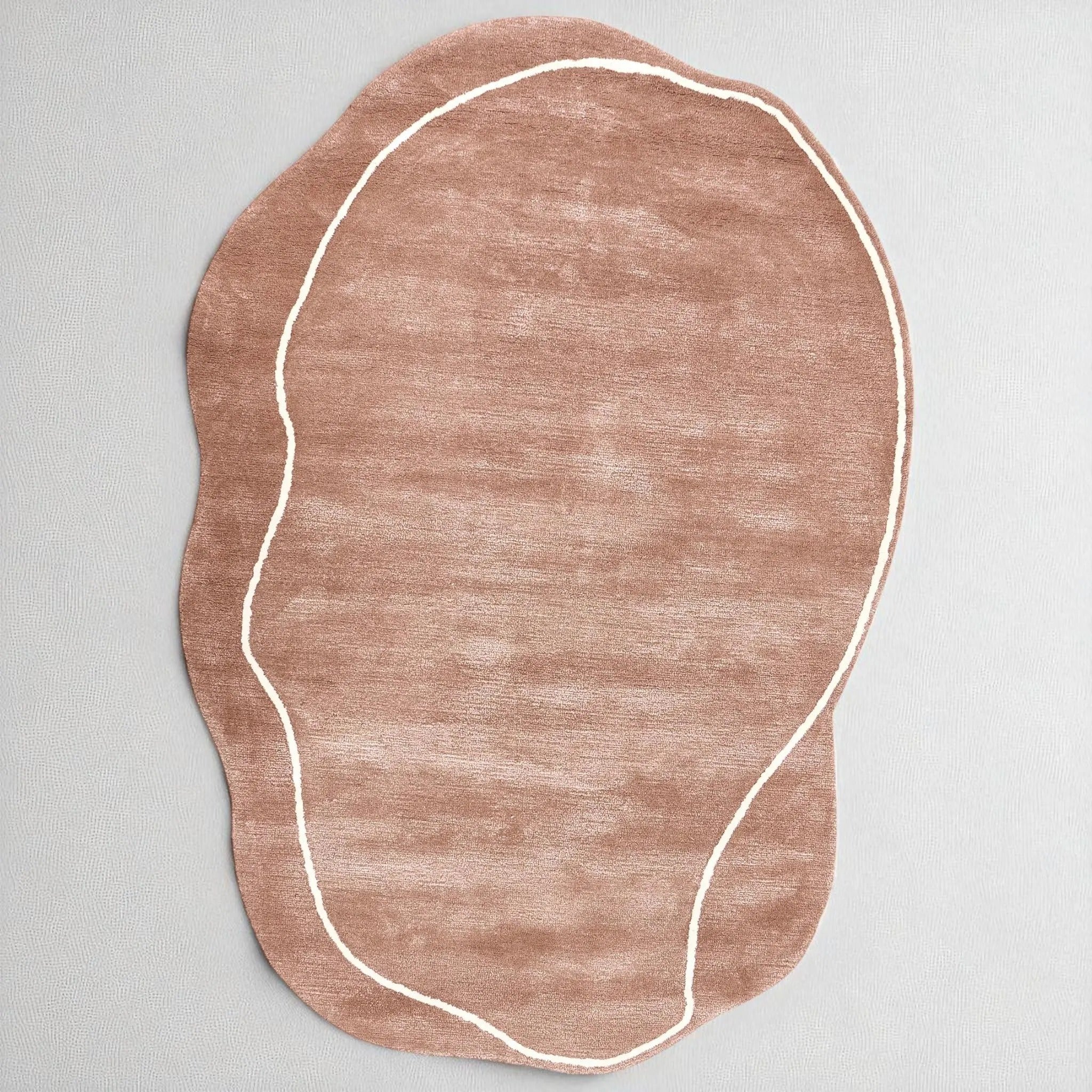 Dusty Quartz Contour Hand-Tufted Wool Area Rug