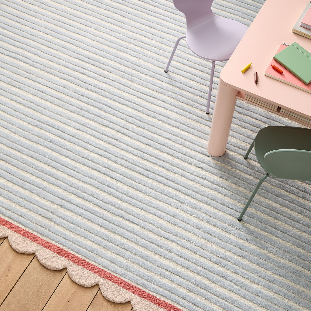 Seabreeze Scalloped Wool Rug