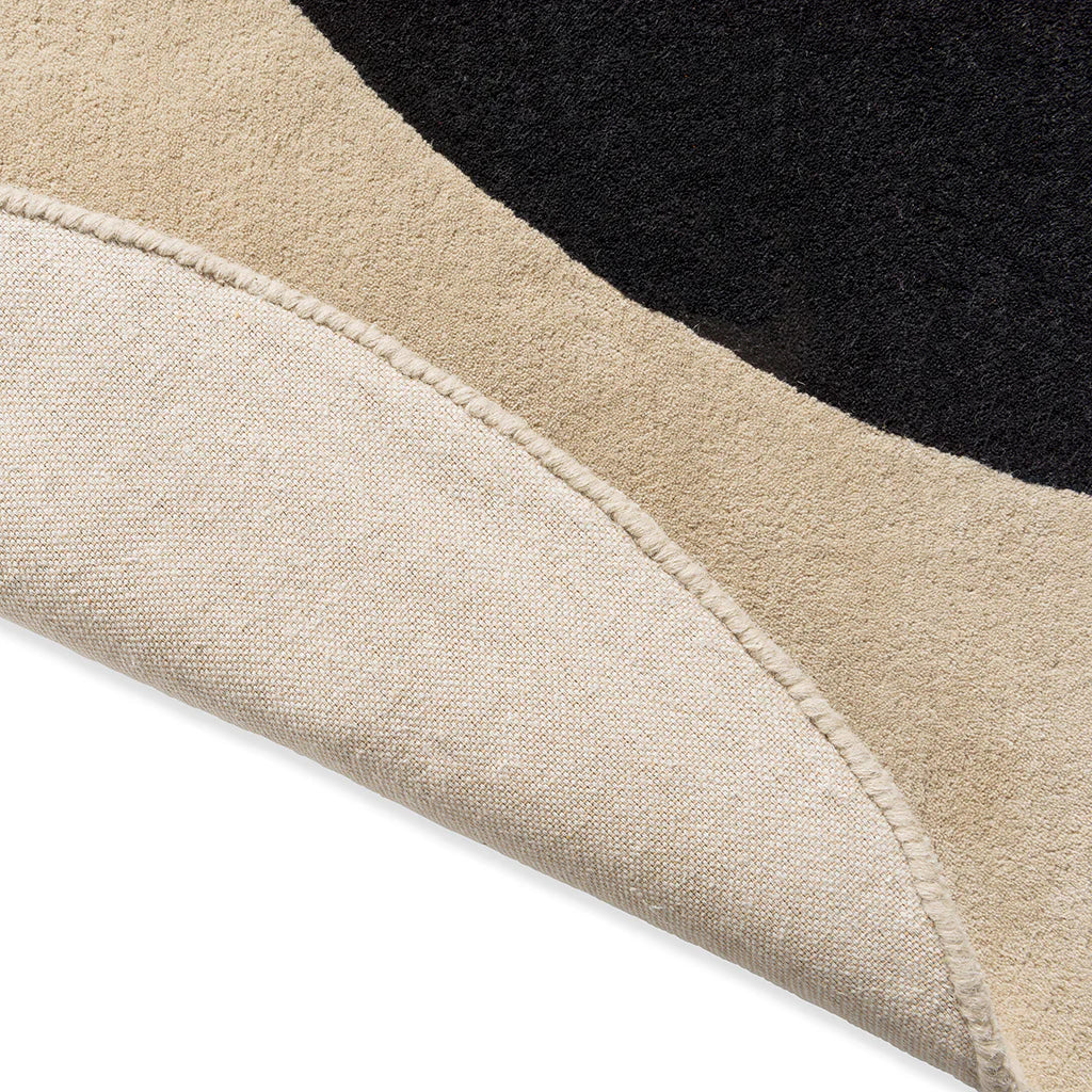 Noir Bloom Minimalist Designer Rug