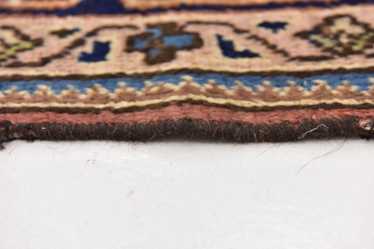 Vintage Bakhtiari Garden Lattice Wool Rug