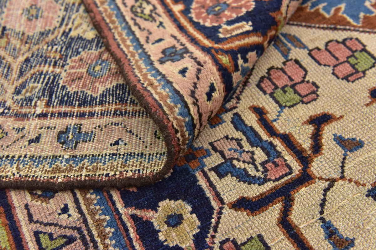 Vintage Bakhtiari Garden Lattice Wool Rug