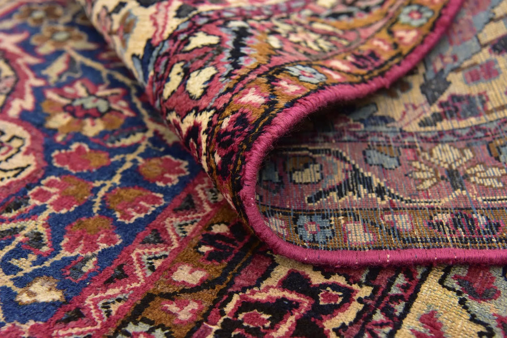 Hand-Knotted Dynasty Medallion Garnet Wool Carpet