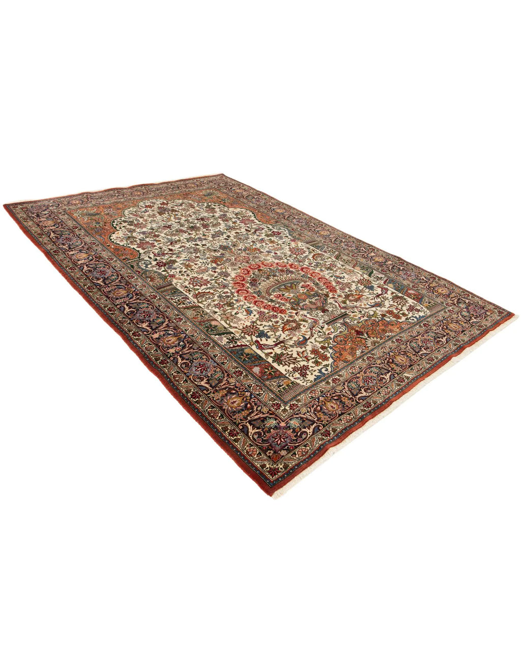 The Eden Arch Hand-Knotted Tree of Life Mehrab Rug