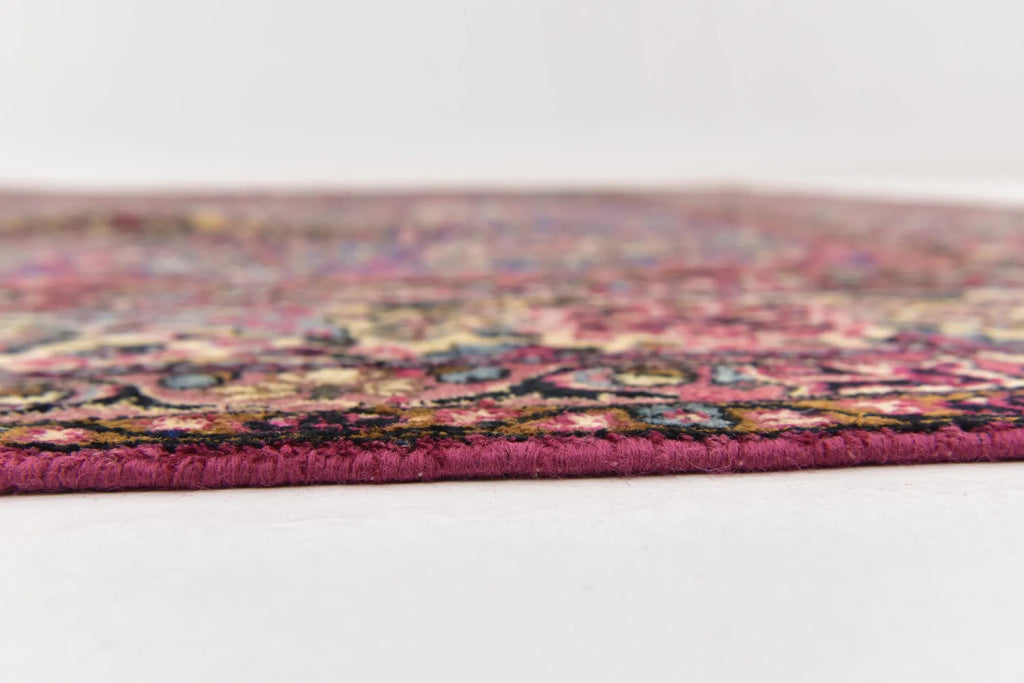 Hand-Knotted Dynasty Medallion Garnet Wool Carpet