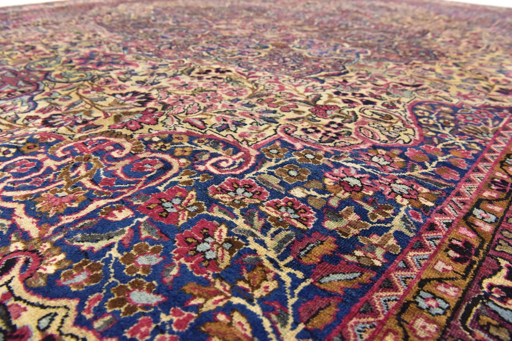 Hand-Knotted Dynasty Medallion Garnet Wool Carpet