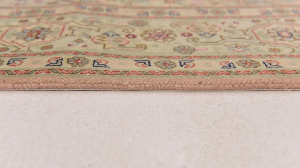 Hand-Knotted Antique Heriz Medallion Rug