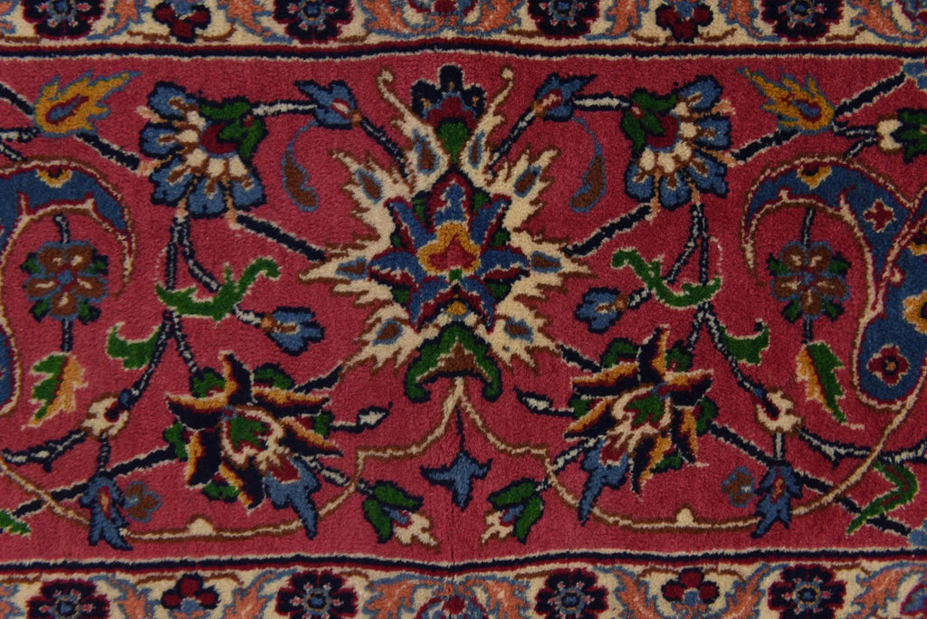 Imperial Khorasan Hand-Knotted Persian Floral Wool Rug