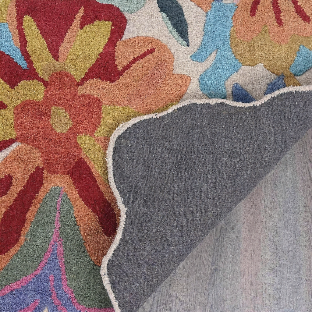 Bloom & Wave Modern Floral Area Rug