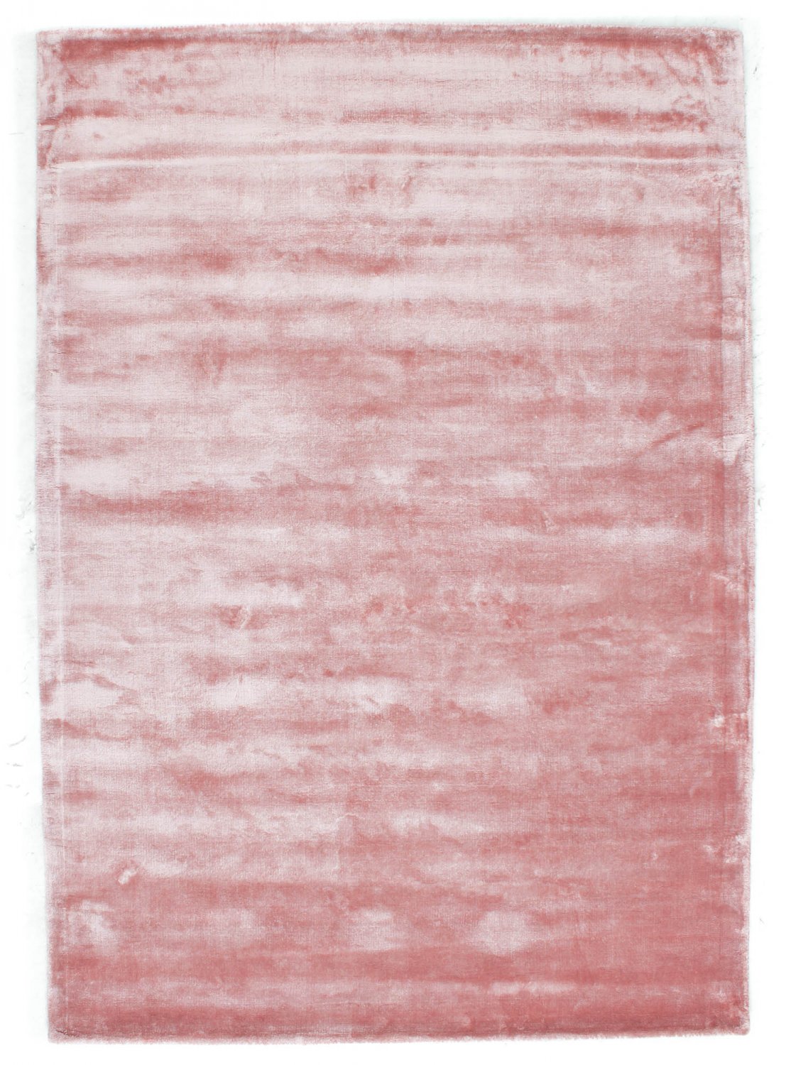 Textured Dusty Mauve Pink Abrash Wash Viscose Carpet