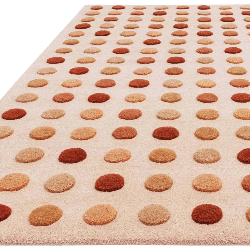 Modern Polka Dot Hand Tufted Wool Rug
