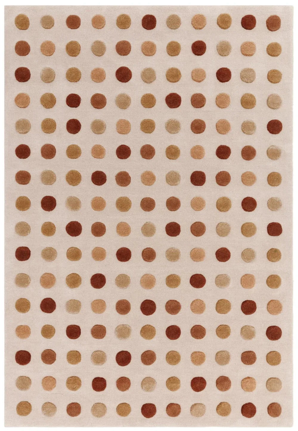 Modern Polka Dot Hand Tufted Wool Rug