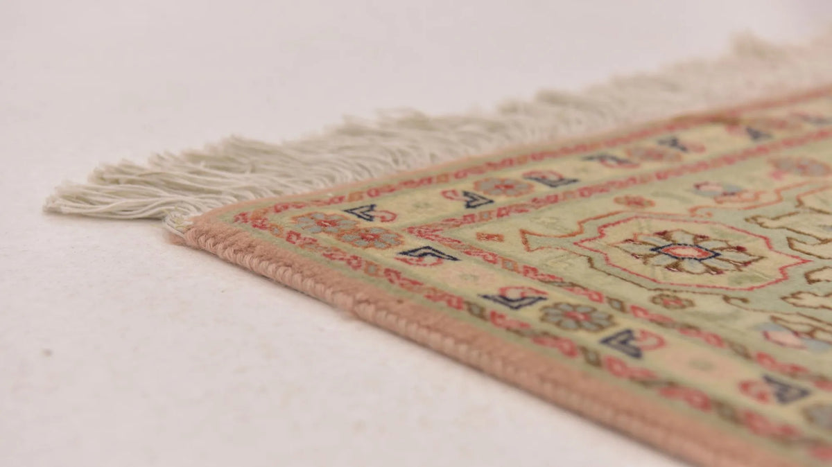 Hand-Knotted Antique Heriz Medallion Rug