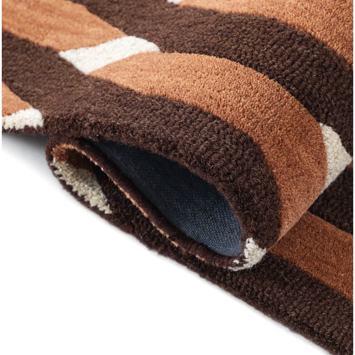 Espresso Wave Wool Rug