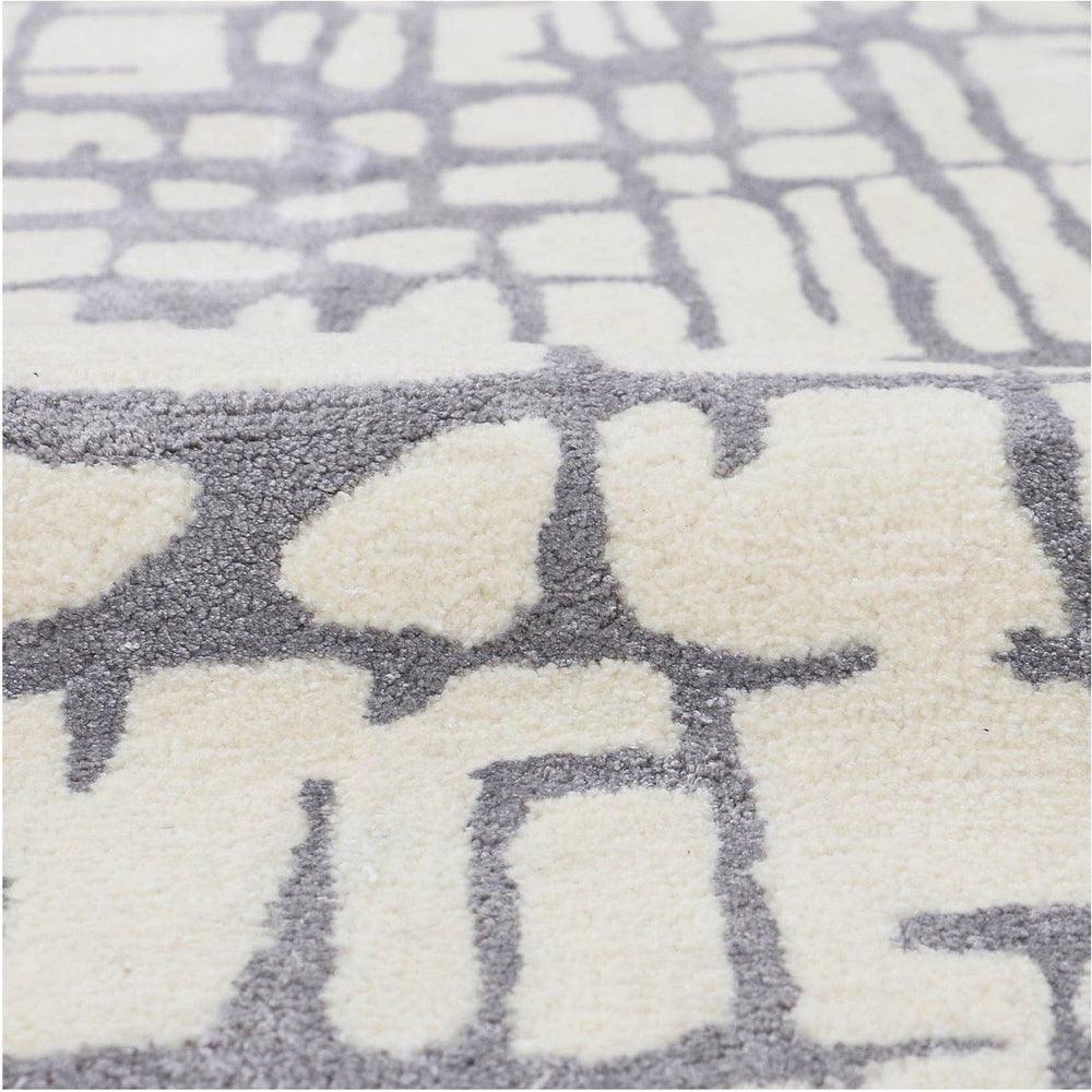 Kensho Organic Grid Hand-Tufted Wool Rug