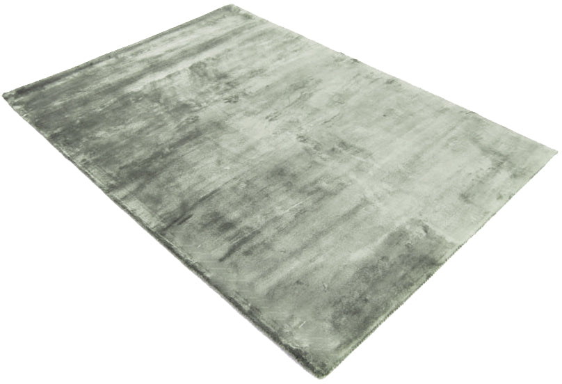 Elysian Sage Velvet-Touch High Sheen Viscose Silk Carpet