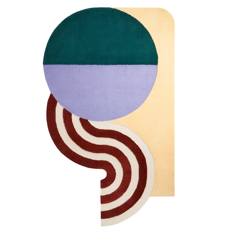 Contemporary Geometric Statement Carpet