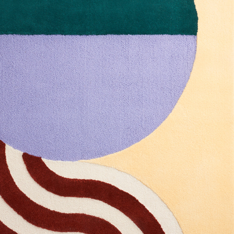 Contemporary Geometric Statement Carpet