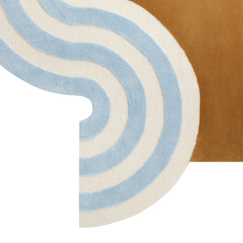 Premium Abstract Multicolor Wool Rug