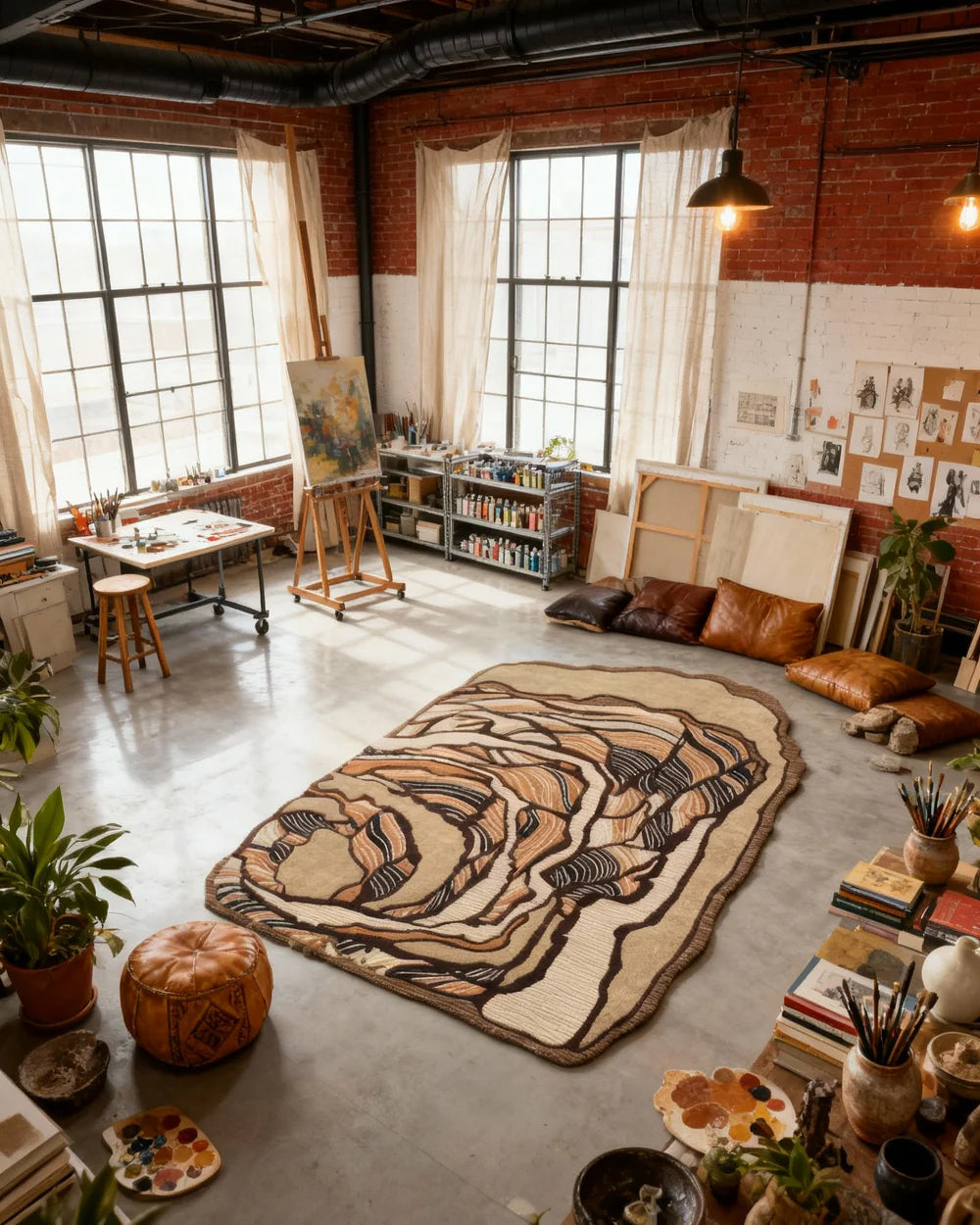 Canyon Echo Luxury Organic Wool Area Rug