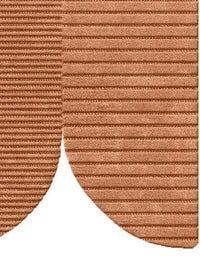 Contemporary Textured Terracotta Area Rug
