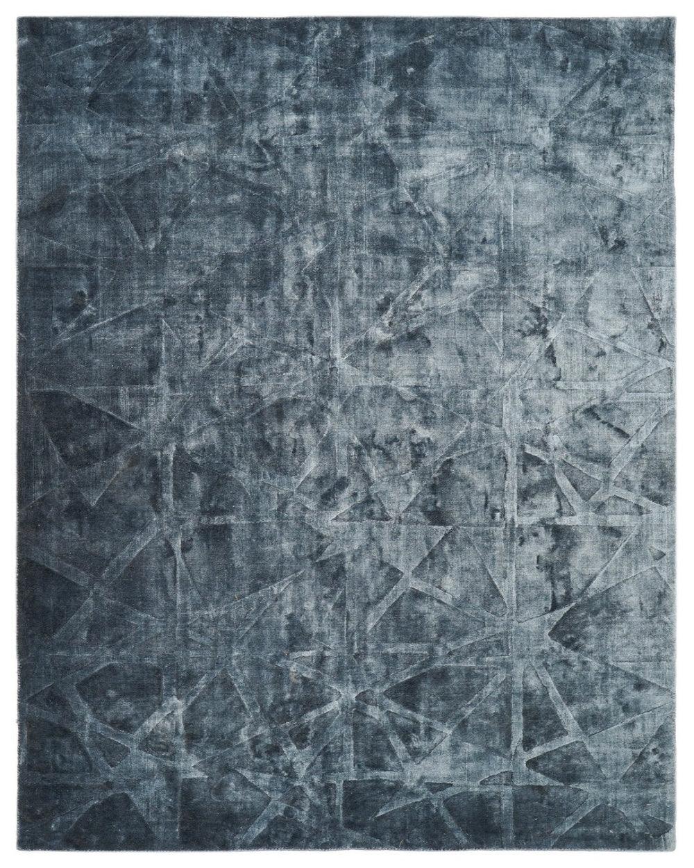 Kaelen Deconstructed Prismatic Line Viscose Area Rug