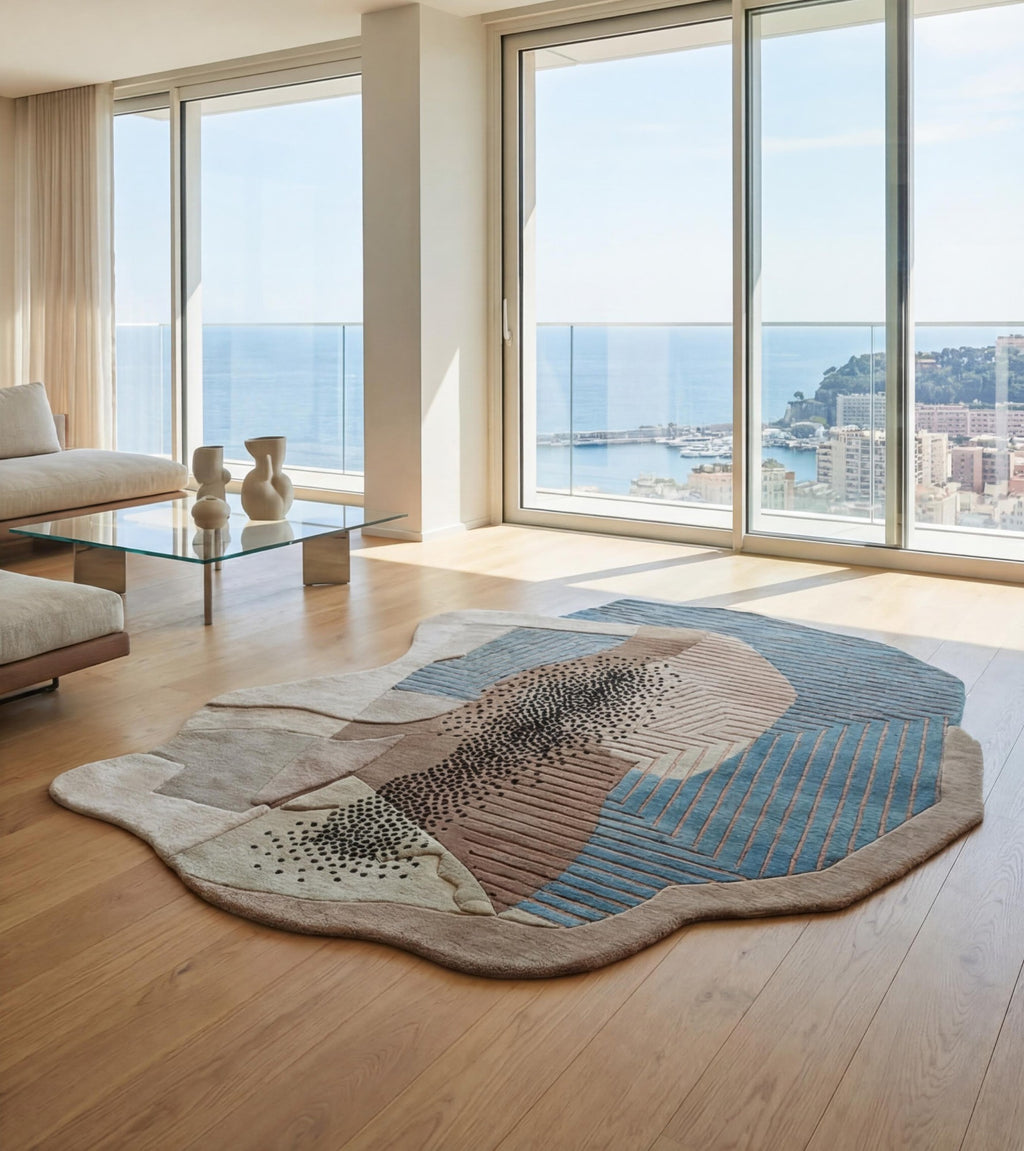 Continental Flow Irregular Wool Rug
